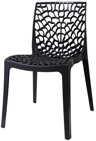 Krzesło Plastikowe Fracta Czarne