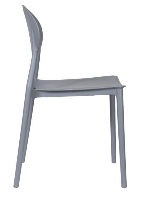 Krzesło plastikowe Luno Szare