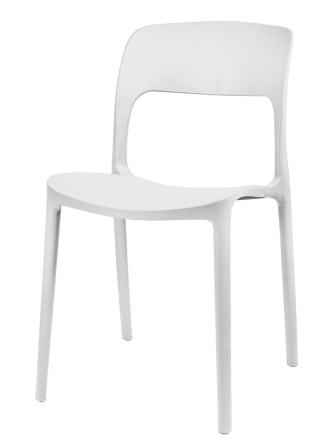 Krzesło plastikowe Mono Białe