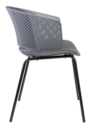 Krzesło plastikowe Solstice Szare
