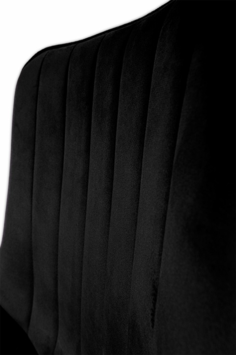 Krzesło tapicerowane Eclipse Czarne