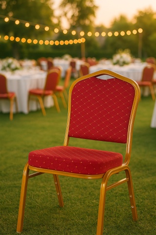 Krzesło bankietowe Aurora Czerwone